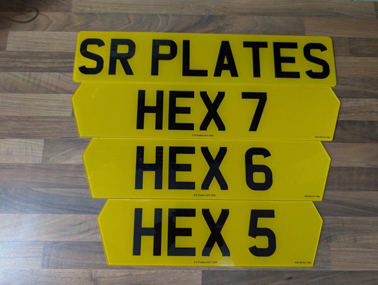 S.R PLATES examples